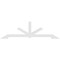 Ekena Millwork Vanguard Architectural Grade PVC Gable Bracket, 96"W x 28"H x 2"D x 4"F, 7/12 Pitch GBP096X28X0204VAN00 - alternate 4